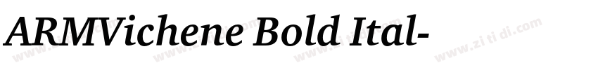 ARMVichene Bold Ital字体转换